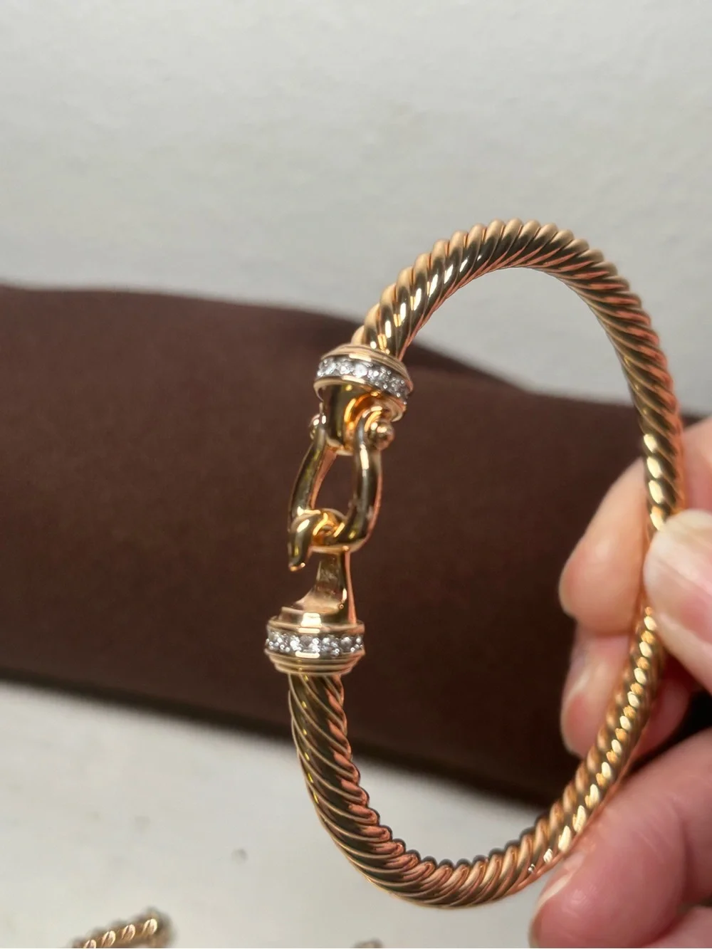 Gold Tone Stackable Rope Bangle Set - Women Jewelry